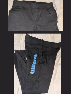 NWT Seven7 Dark Gray Pull On Legging Pants Womens Sz L